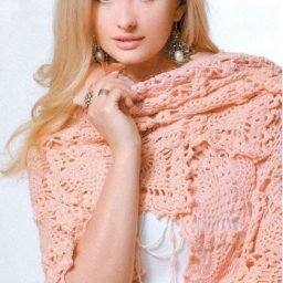 Изысканная шаль крючком