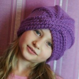 Чалма, вязаная спицами