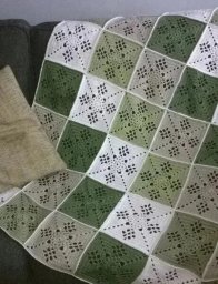 Плед из мотивов крючком