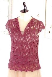 Красивый топ крючком