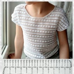 Летняя кофточка со схемой