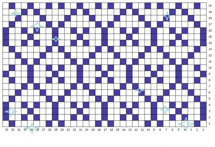 Схема спицами для необычных носков