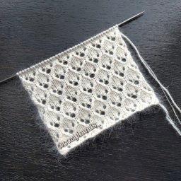 Ажурный узор спицами