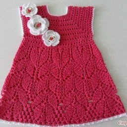 Детское платье, вяжем крючком