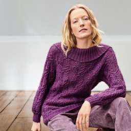 Красивый джемпер спицами