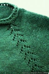 Реглан "Елочка" (вязание от горловины)