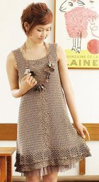 Красивое платье крючком