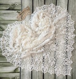 Красивая шаль крючком
