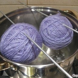 Учимся выпрямлять пряжу