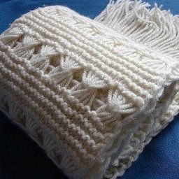 Узор для шарфика спицами