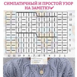 Узор спицами