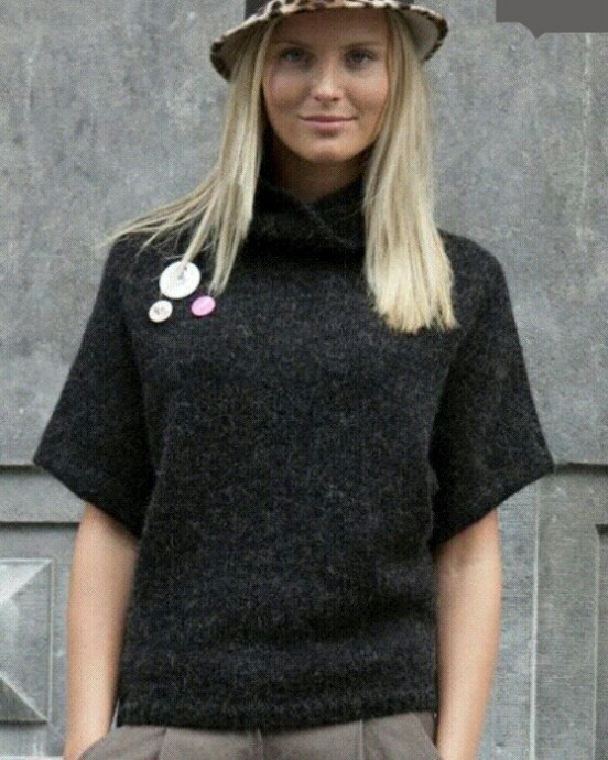 Пуловер оверсайз, вяжем из Phildar Givre