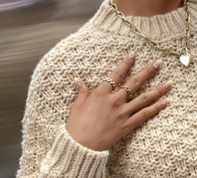 Джемпер с узором шахматка