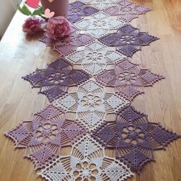 Салфетки крючком из мотивов