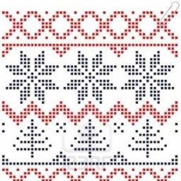 Схемы оленей для любителей вязать жаккардом