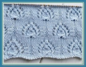 Узор "Чертополох", вяжем спицами