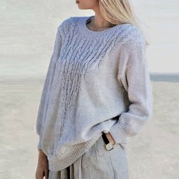 Джемпер оверсайз, вяжем спицами
