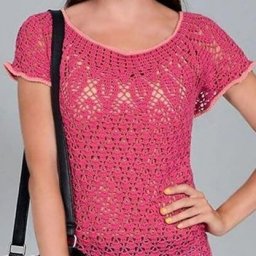 Яркая кофточка крючком