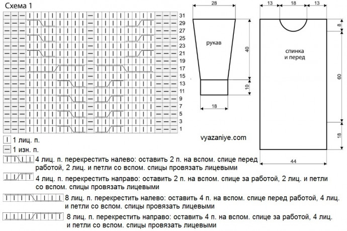 Короткое платье с узором коса