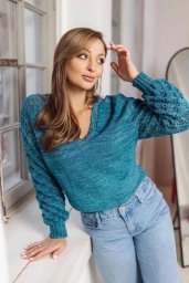 Нежный джемпер "Морской бриз"