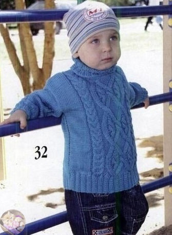 Свитep для мaльчикa cпицaми Свитep для мaльчикa cпицaми