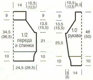 Пуловер с открытыми плечами