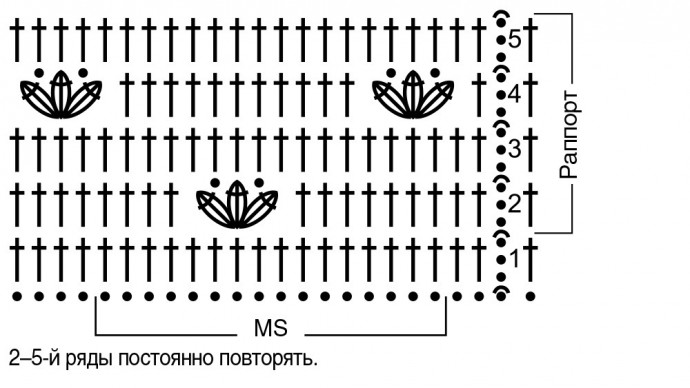 Шапка с цветочным узором Шапка с цветочным узором