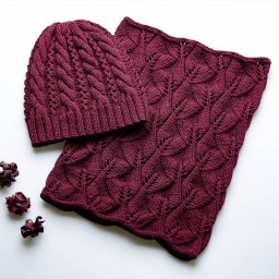 Узор "Листики" спицами