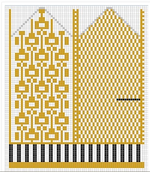 Узоры для жаккардовых варежек спицами