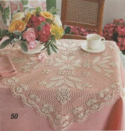 Вяжем ажурную салфетку крючком