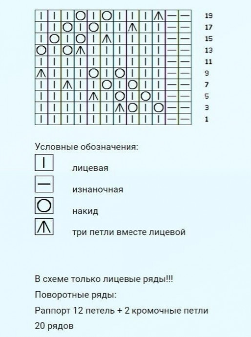 Топ спицами узором «листики» Топ спицами узором «листики»