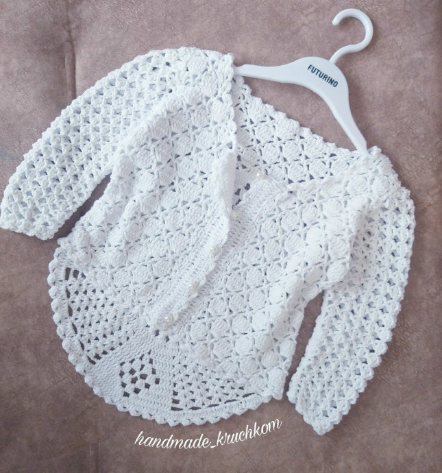 Детский жакетик крючком