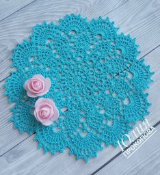 Ажурная салфетка крючком