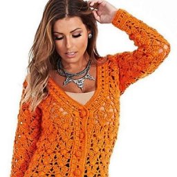 Яркий жакетик крючком