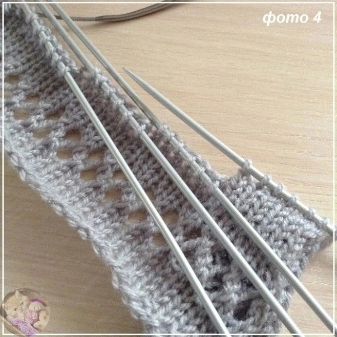 Вяжем красивые складки спицами