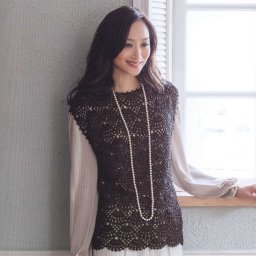 Нежный ажурный жакет крючком