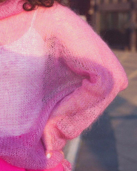 Розовая паутинка из Infinity "Silk Mohair"