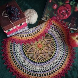 Роскошная салфетка крючком