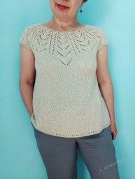 Летний топ на круглой кокетке