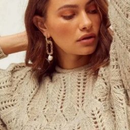 Узор для ажурного джемпера спицами