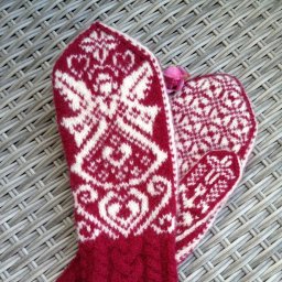 Варежки "Снежные ангелы" ️️️