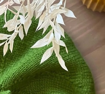 Зеленый берет спицами Зеленый берет спицами