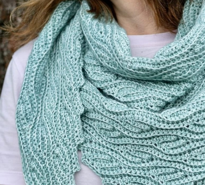 Шаль «Кудрявые веточки»