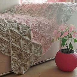 Плед из мотивов крючком