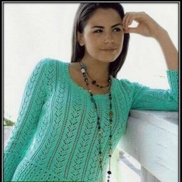 Пуловер спицами