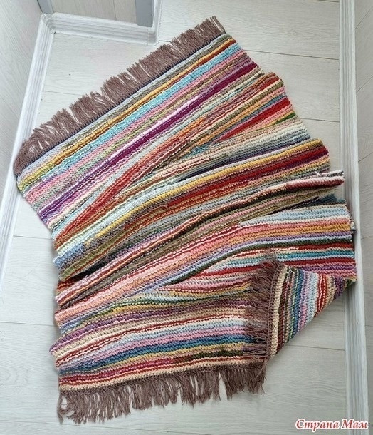 Коврик спицами "Как бабушкин" Коврик спицами "Как бабушкин"