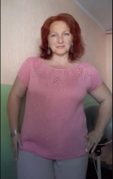 Летний топ спицами