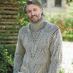 Вяжем стильный мужской свитер