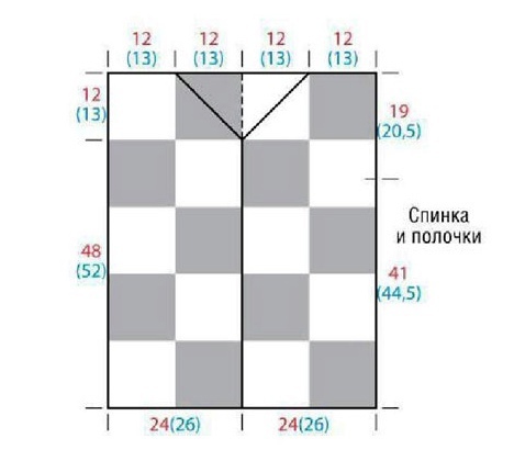 Жакет из мотивов, связанных крючком