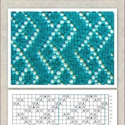 Ажурный узор спицами для летних изделий